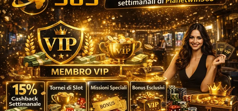 Programma VIP e promozioni settimanali di Planetwin365